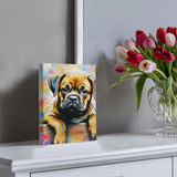 Watercolor Dog Portrait Canvas Print