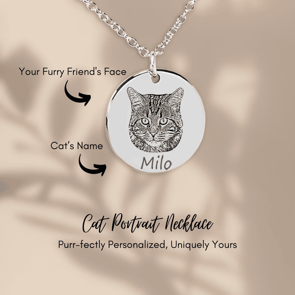 Cat Portrait Necklace