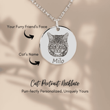 Cat Portrait Necklace